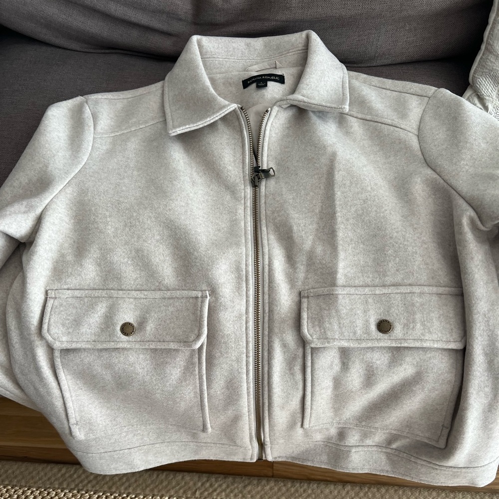 Gray Zip-Up Jacket